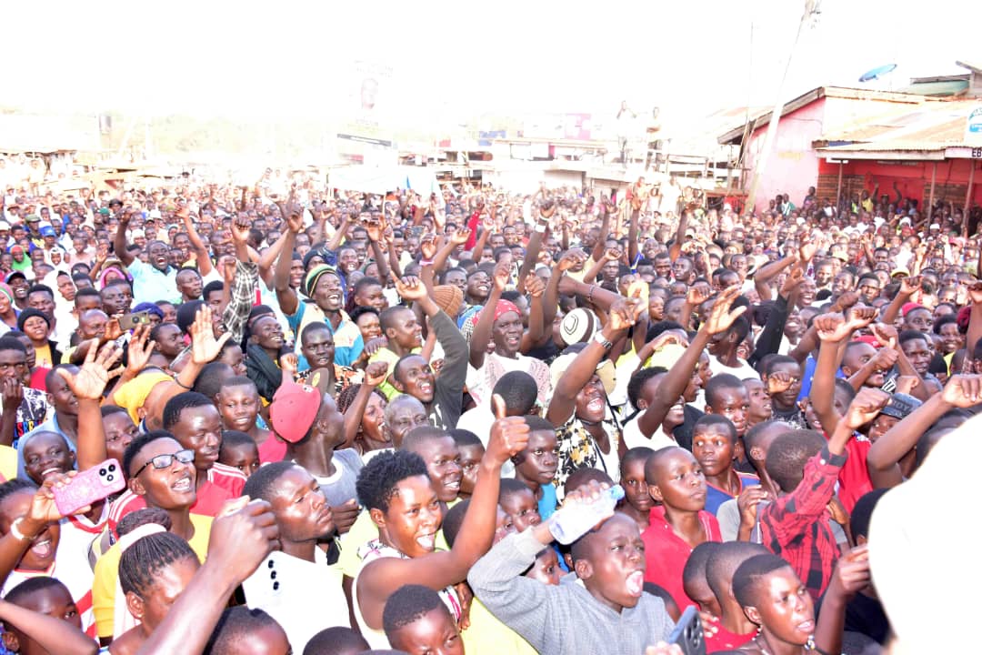 Namyalo ng'ali n'abawagizi ba Pulezidenti Museveni e Jinja 