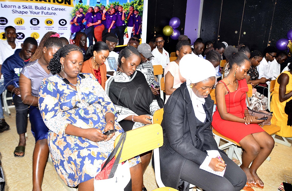 A cross-section of students during the students’ orientation held at the Global Institute of Information Technology & Business in Wadegeya on 14th September 2026. (Photo by Juliet Kasirye)