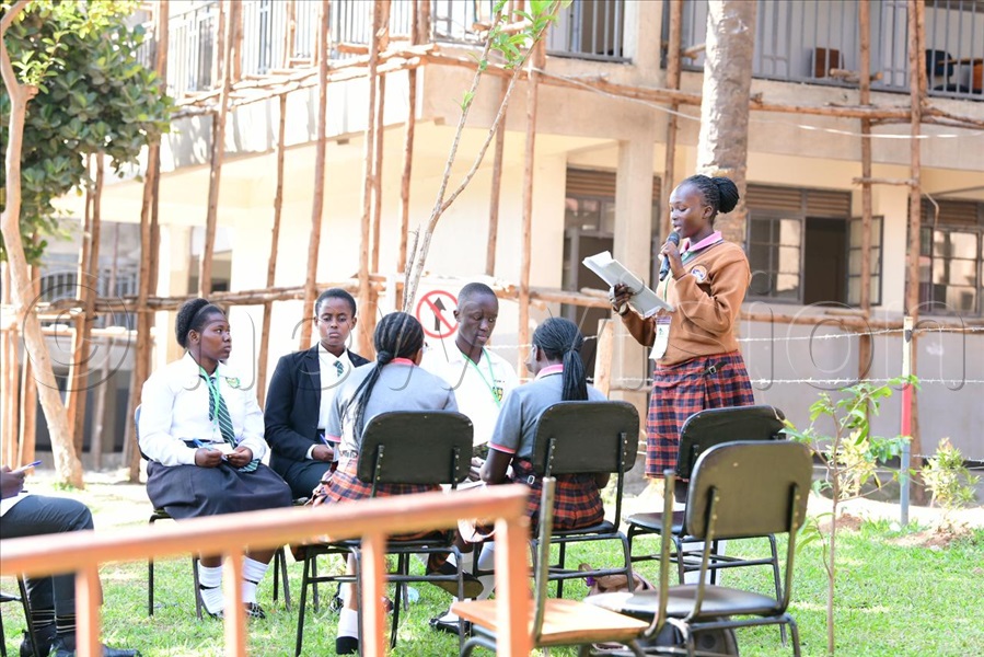 Students debated that schools need to lead the way in ensuring a safe environment. (Credit: Miriam Namutebi)