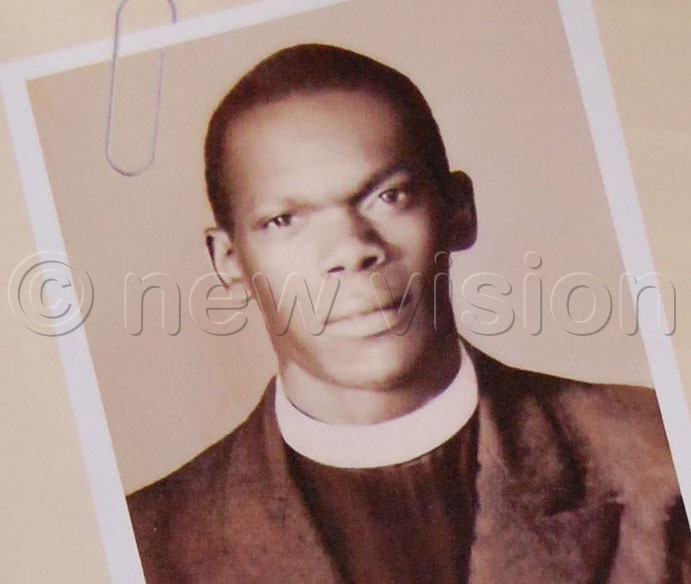 Msgr. Joseph Mugambe as a newly-ordained priest, 70 years ago. (Photo by Mathias Mazinga)