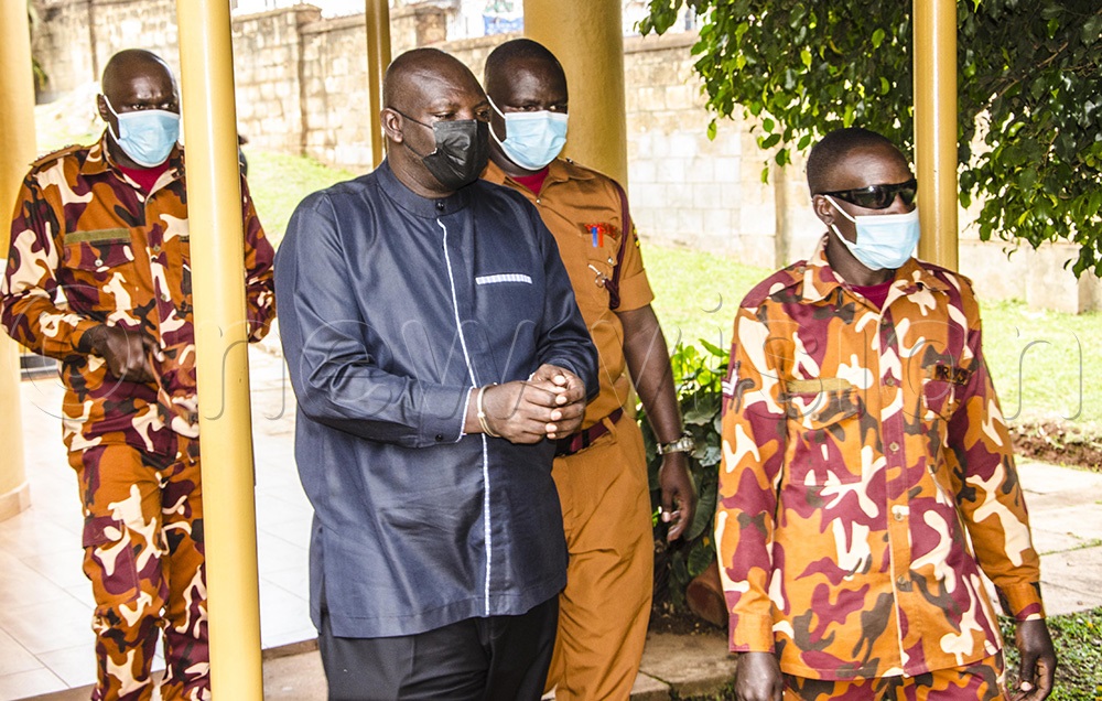 Senior Superintendent of Police Nickson Karuhanga Agasirwe upon arrest. (File)