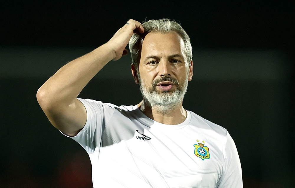 DR Congo's French head coach Sebastien Desabre, is putting trust in his experienced squad. (AFP Photo)
