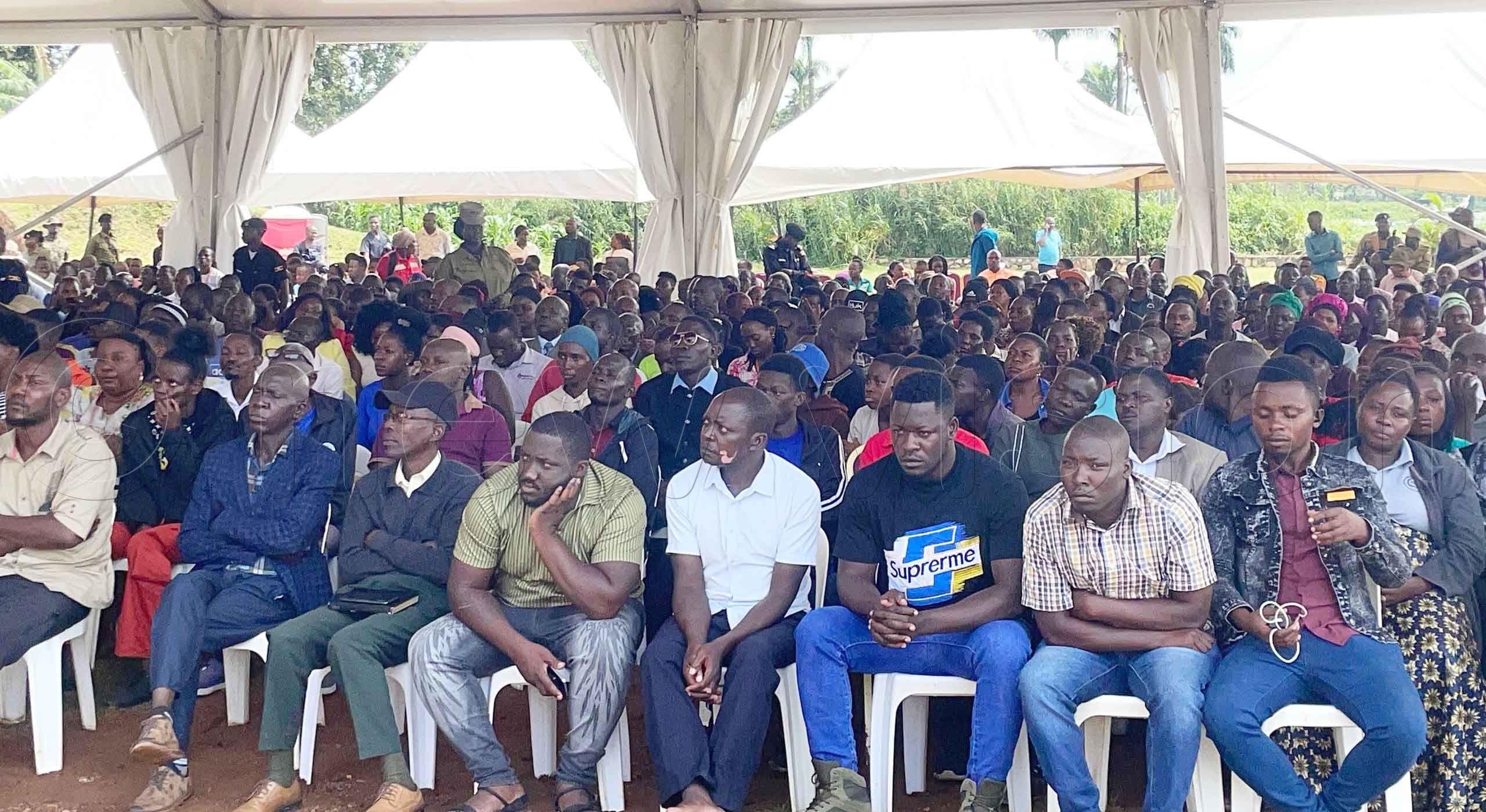 Some of the area residents who have turned up for the trial. (Credit: Hajarah Nalwadda)