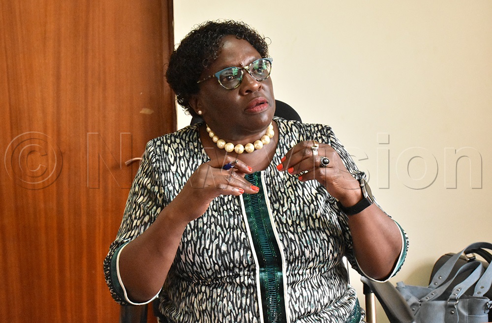 IDC Trial Judge, Suzan Okalany speaking to the New Vision about the training. (Photo by Jesse Johnson James)