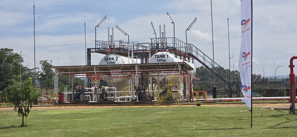 The new revamped LPG plant commissioned at the ceremony in Jinja on Wednesday (Photos By Aloysious Kasoma)