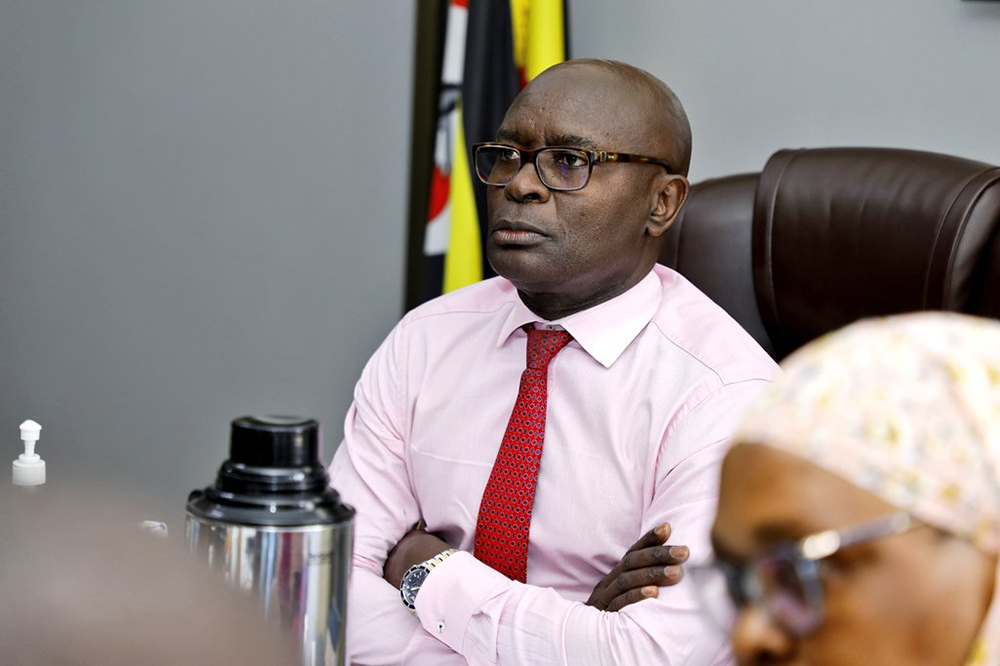 Uganda Electoral Commission boss, Justice Simon Byabakama. (Courtesy photo/Electoral Commission)