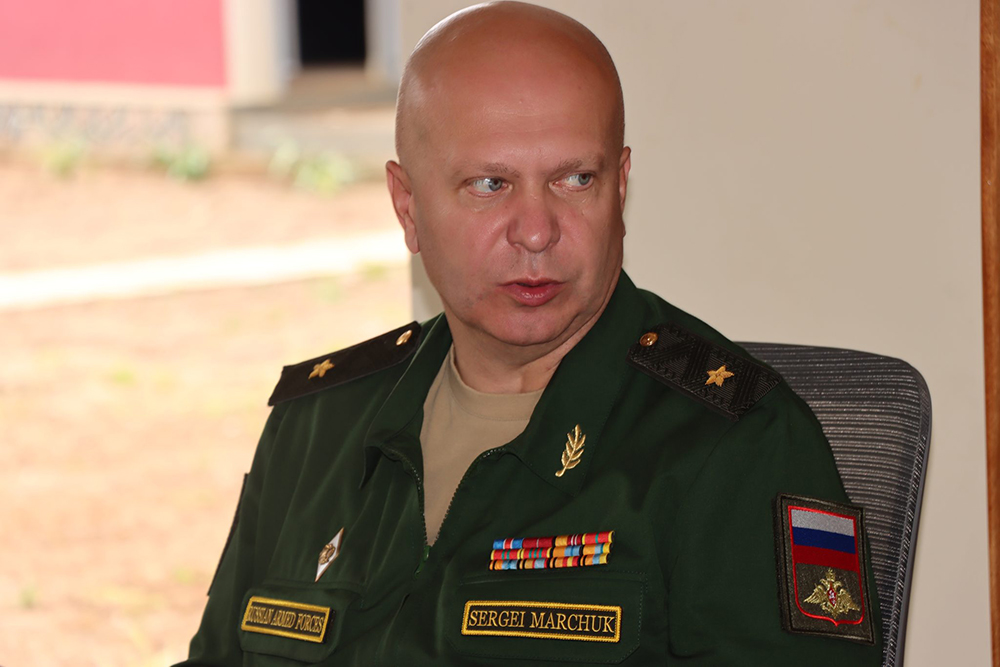 Major General Sergel Marchuk, head of Russian military experts.