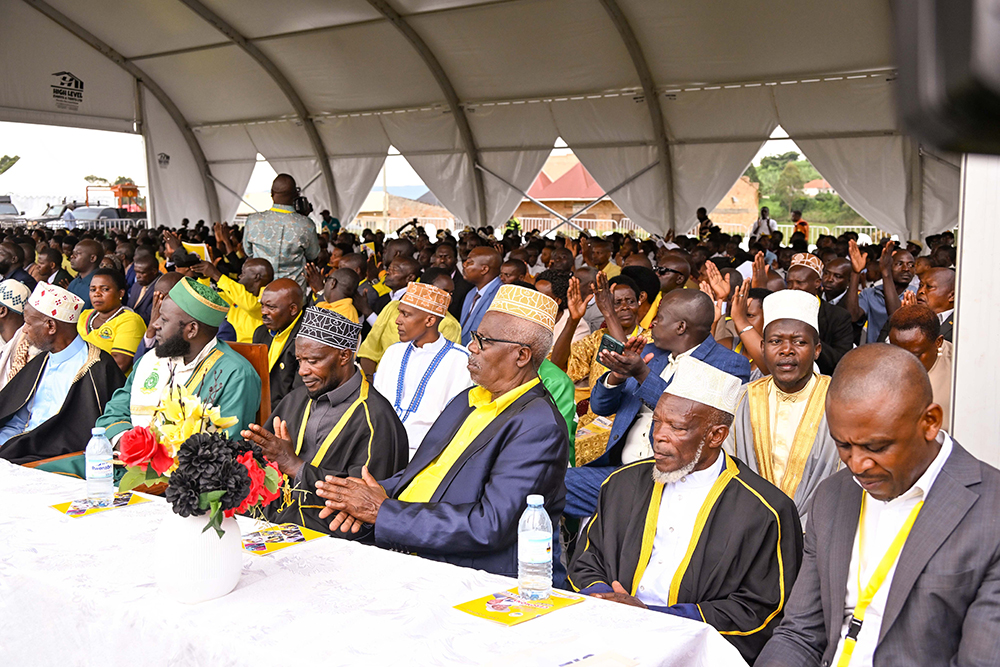 Some of the guests who attended Prof. Kamuntu&rsquo;s thanksgiving ceremony in Sheema on Saturday. (PPU Photo)