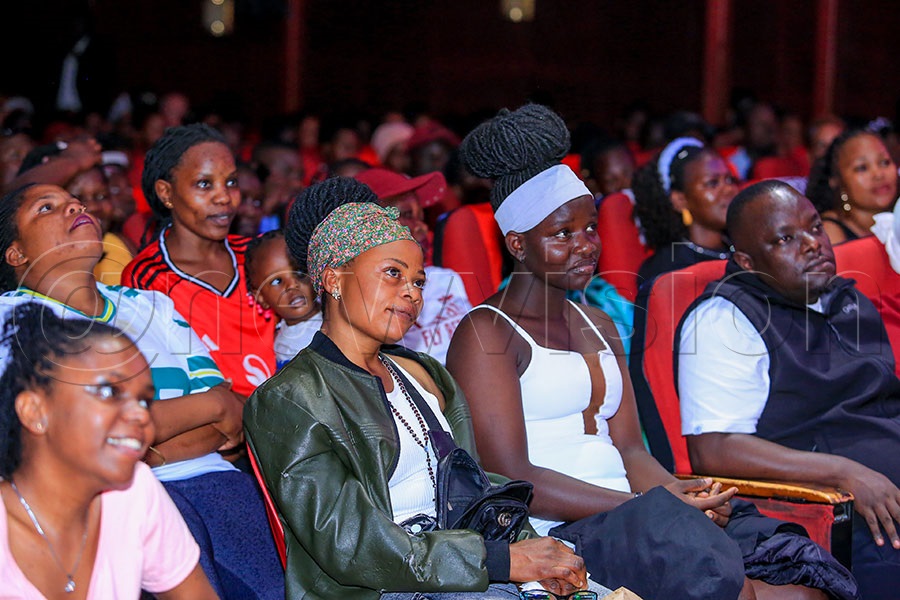 Fans thrilled by the  EBO Aroma, Ekibatu at Theater Labonita. PHOTOS: Moses Nsubuga