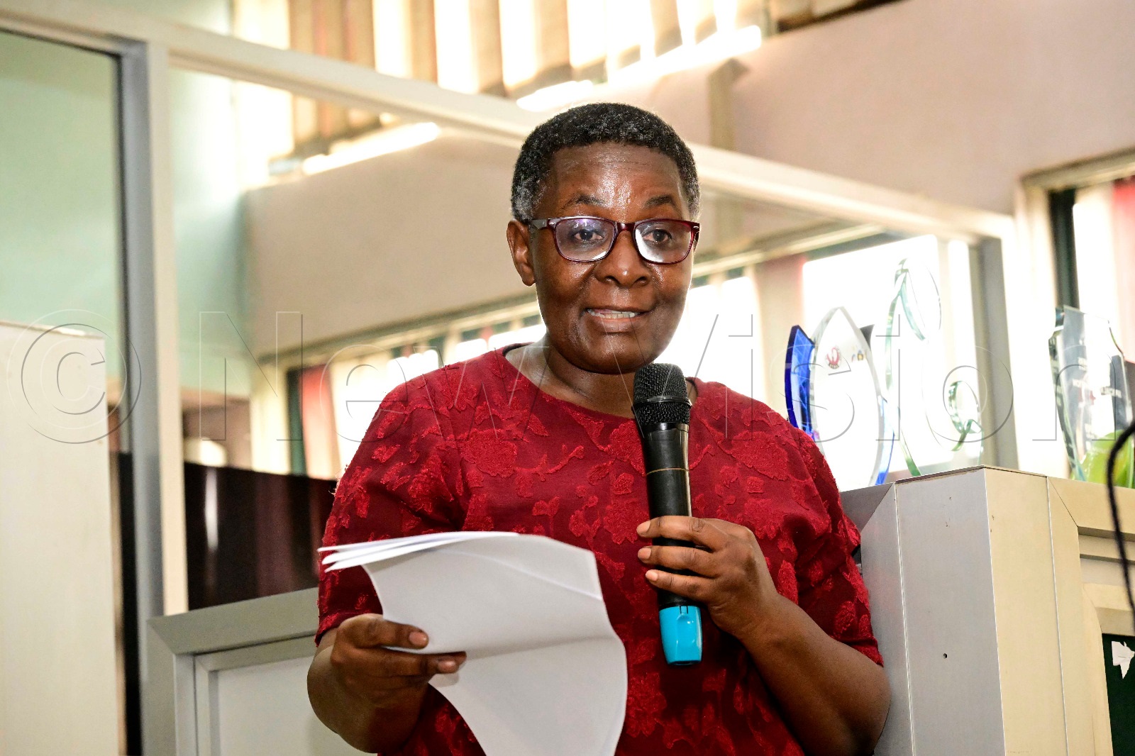 Vision Group Editor in Chief, Barbara Kaija, giving her remark. 