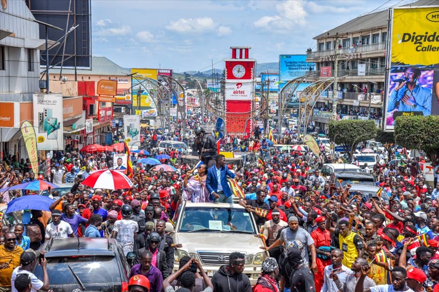 The musician-turned-politician also known as Bobi Wine is expected to hold rallies in Rwampara and Ntungamo districts on Saturday (November 8) according to the Electoral Commission campaign programme. (All Photos by Richard Sanya)