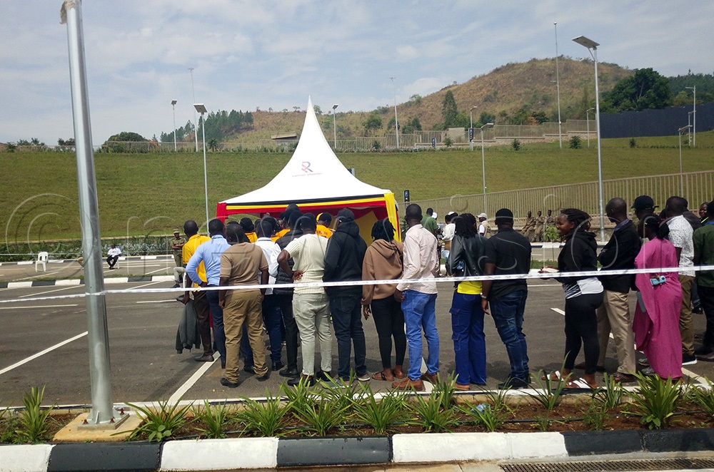 The national youth female Member of Parliament elections held at Hoima City Stadium have been reported to be marred by voter bribery. (Photo by Wilson Asiimwe)