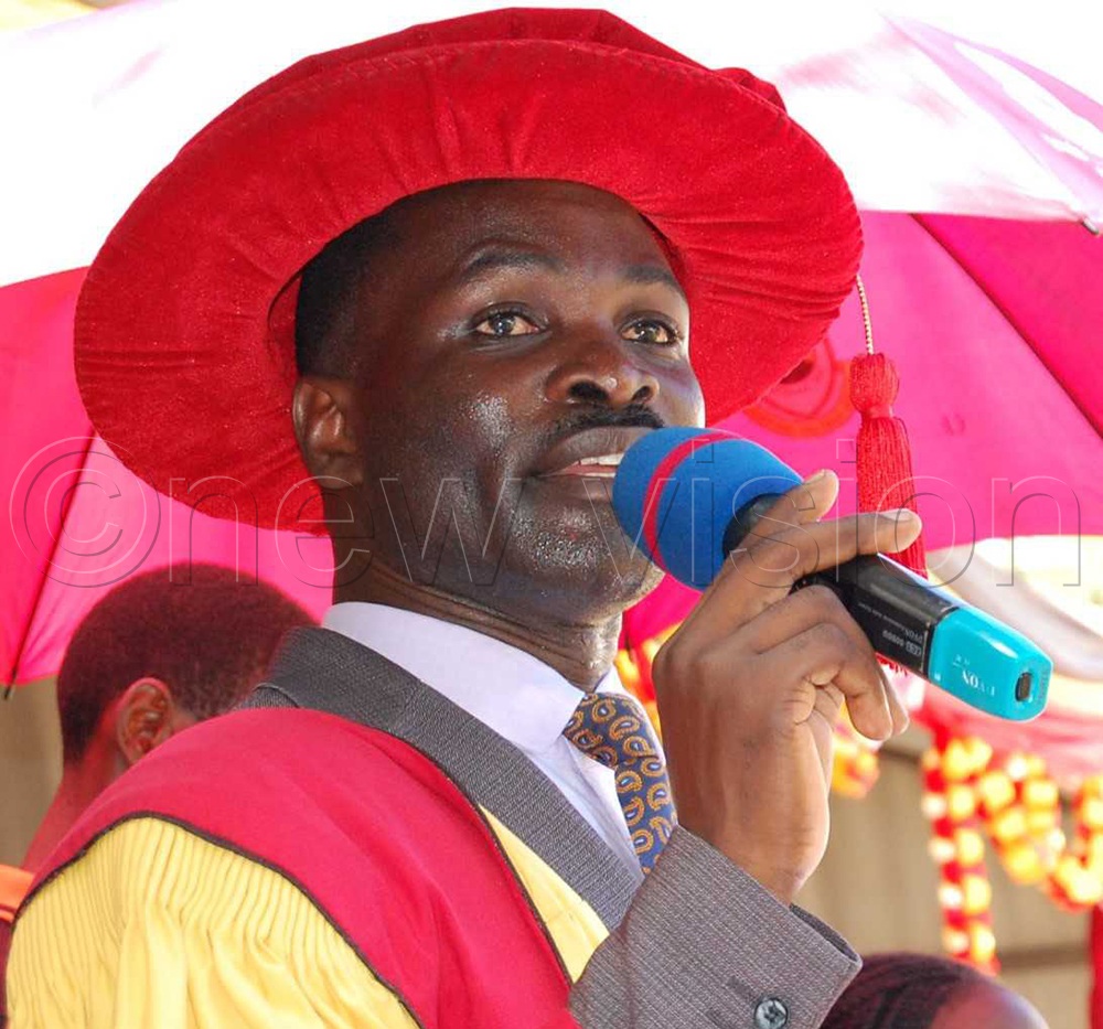 The Minister of Works, Hon. Fred Byamukama, the Chief Guest. (Credit: Mathias Mazinga)