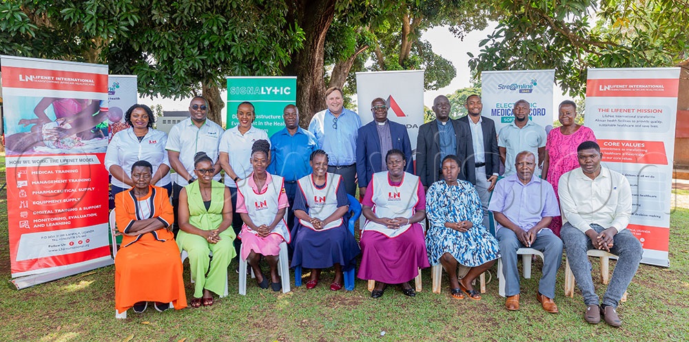 Kamuli district health officials, religious leaders and health workers from Naminage Health Centre II. (Credit: Agnes Kyotalengerire)