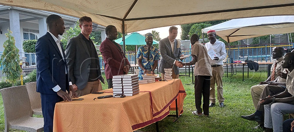One of the trained chaplains receiving a certificate upon completion of a tribal chaplaincy programme training by Overland Missions. (Credit: Doreen Tasia)