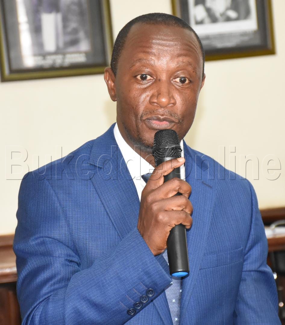 Minisita w'abavubuka mu Buganda, Robert Sserwanga ng'ayogera