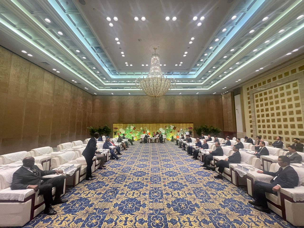 The Uganda-Busoga delegation to China in a meeting while in Shenyang City China on July 5th, 2024. (Courtesy Photo)