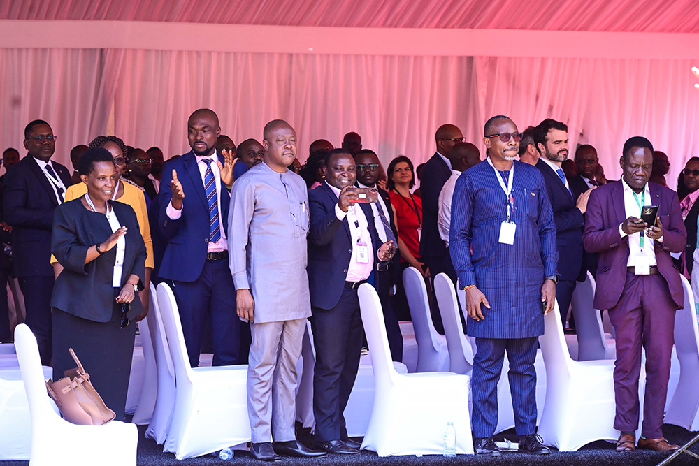 Some of the delegates who turned up for the Uganda Development Summit at Speke Resort Munyonyo, listening to President Museveni's address on Monday, September 1, 2025. (PPU Photo)