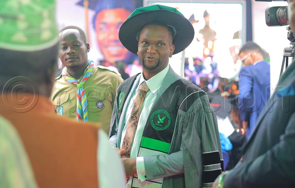 Kampala University deputy Resident Director Faquin Mohammad during the 23rd graduation ceremony at Ggaba in Kampala.