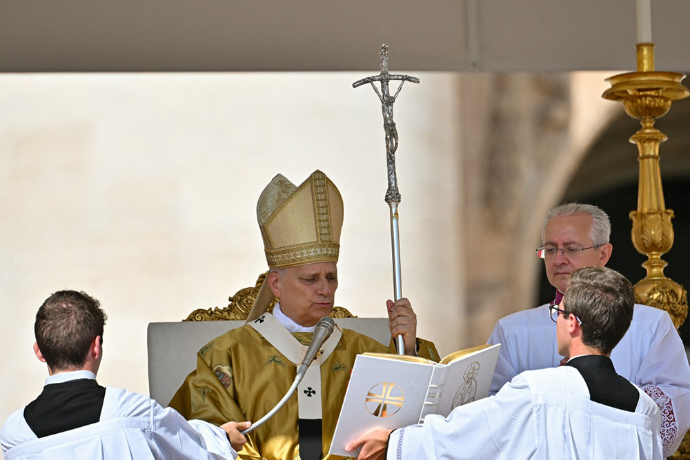 Pope Leo XIV presides over Holy Mass and canonisation of Blessed Carlo Acutis and Pier Giorgio Frassati in St Peter's Square at the Vatican on September 7, 2025. 