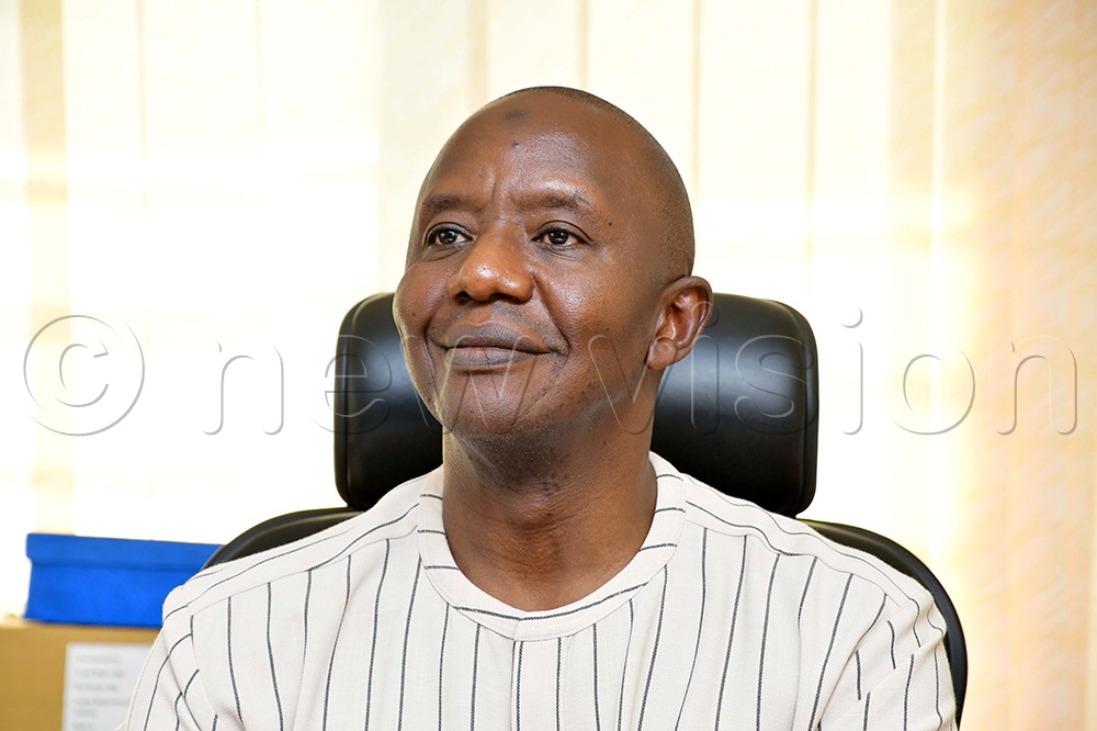 Aga Sekalala Jr, the Executive Board Chairman Uganda Manufacturers Association during a meeting with Vision Group staff on November 19, 2025 at the Ugachick Poultry Breeders Limited on Gayaza road. (Photo by Miriam Namutebi)