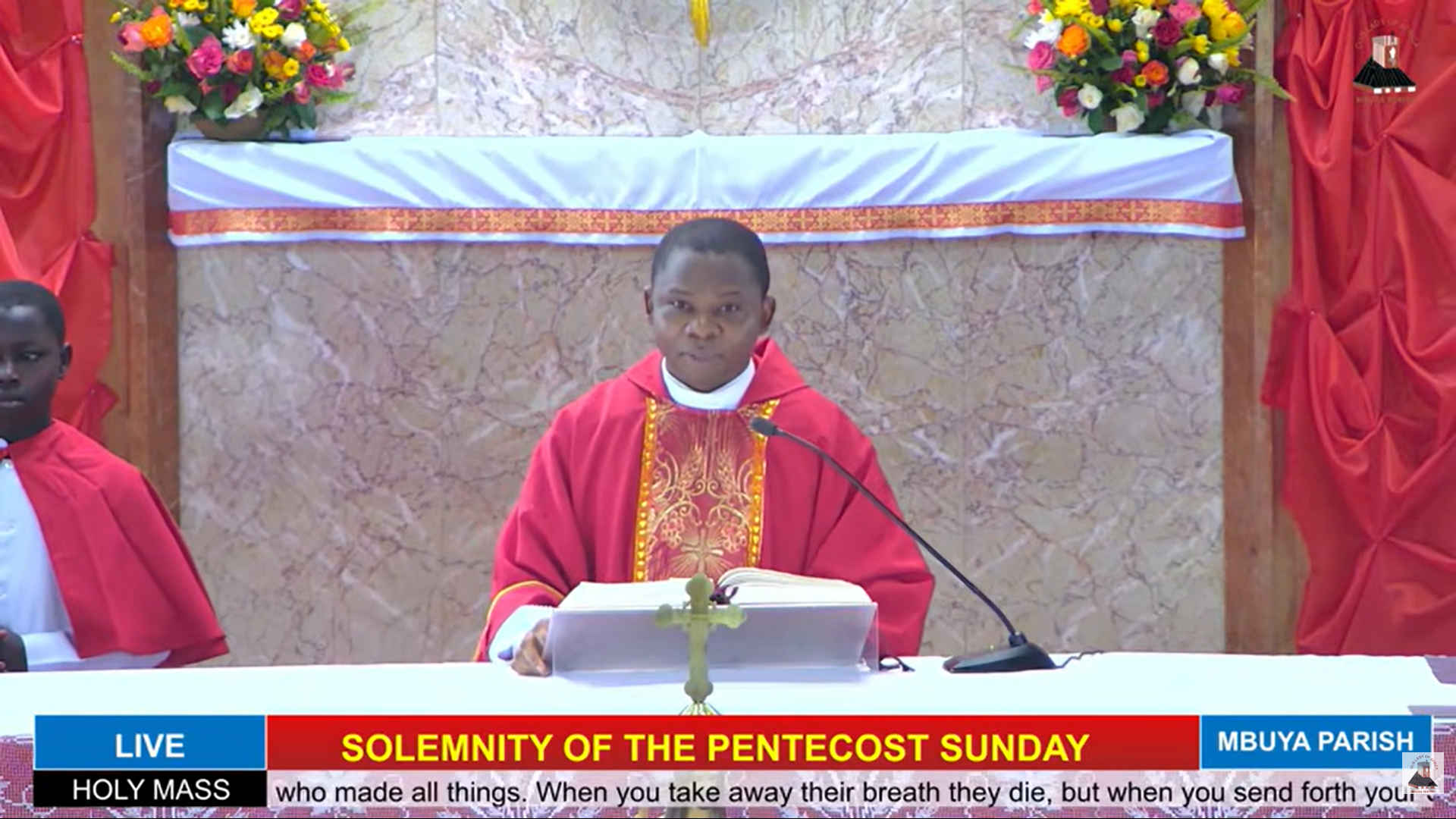 Online Church: @Our Lady of Africa Church Mbuya today, May 24, 2026