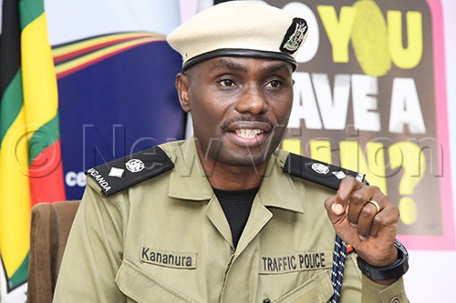 Traffic and Road Safety spokesperson Michael Kananura. (Photo by Mpalanyi Ssentongo)