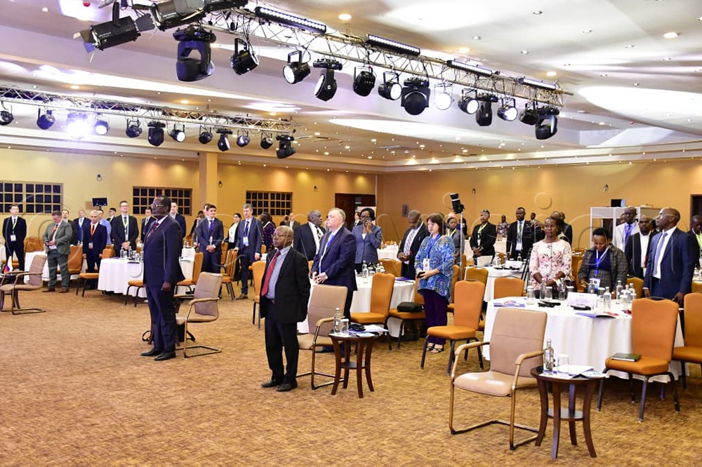 Uganda government officials and the Russian delegation attending the 3rd Uganda - Russia Intergovernmental Commission on Economic, Scientific and Technical Cooperation, alongside a dynamic Business Conference at Munyonyo Commonwealth Resort in Kampala, on September 7, 2025. (Credit: Hajarah Nalwadda)