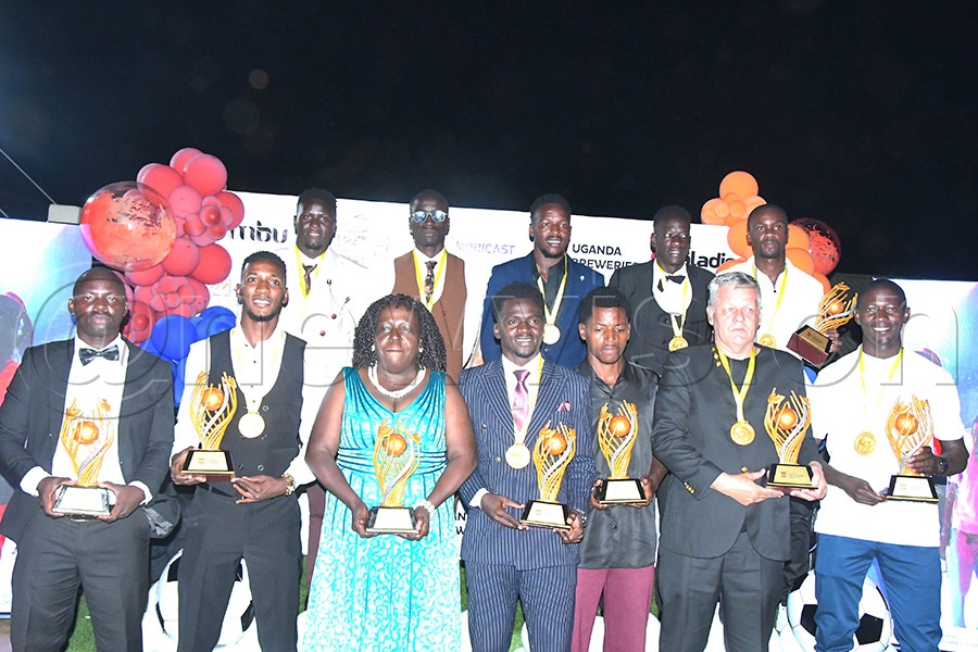 Winners of various categories at the 2025/26 UPL Awards. Photo: Silvano Kibuuka