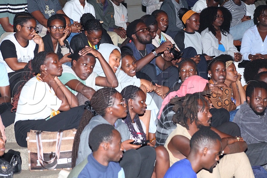 Student gathered in numbers to witness Kelele at Makerere art gallery