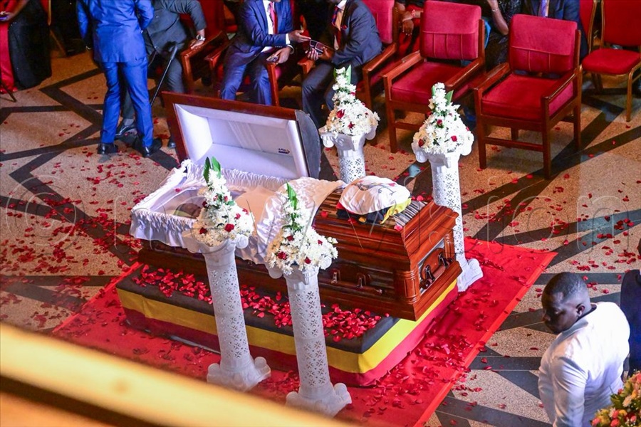 A sombre mood hangs over the Parliament of Uganda as the body of the late Helen Nakimuli lies in state. (All Photos by Miriam Namutebi)