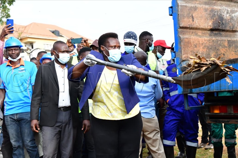 Vice President Jessica Alupo, who presided over the event, officially launched the second National Cleaning Day and directed Ugandans to treat cleanliness as a permanent responsibility rather than an activity limited to the three-hour monthly exercise. (All Photos by Mpalanyi Ssentongo and Eria Luyimbazi)