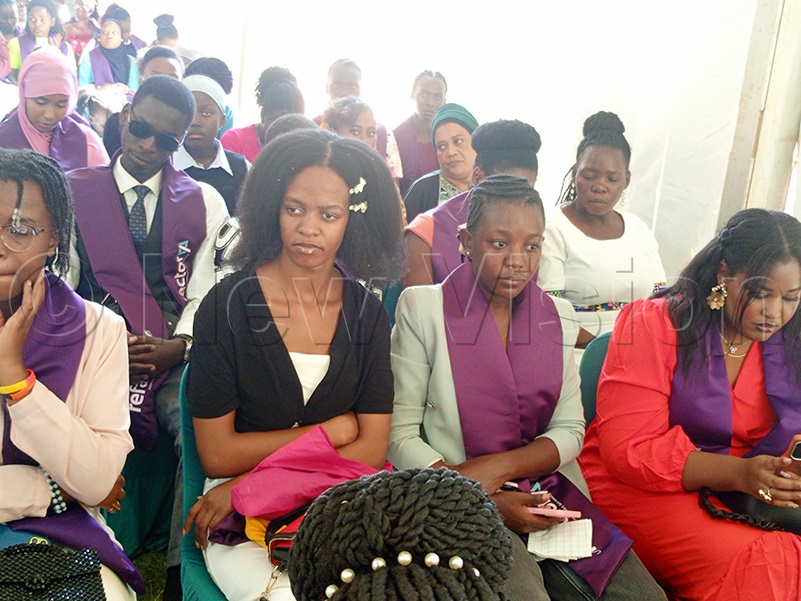 Graduates during the graduation of learners trained in various digital skills programmes. (Credit: Moses Kigongo)