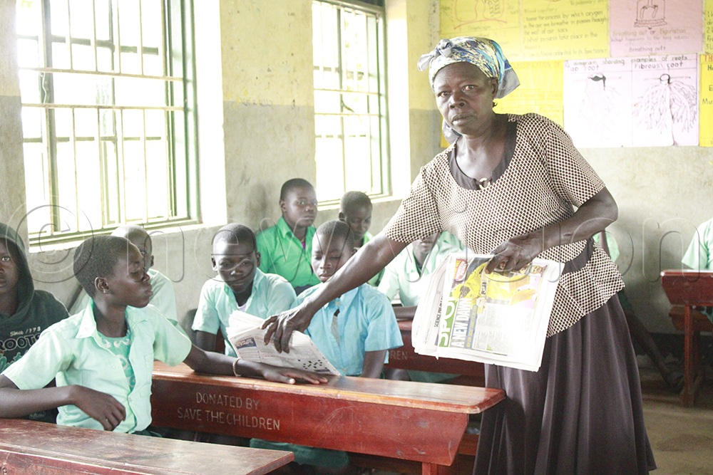 Teacher Emily Lukwiya Acan, a teacher at Wii-Aceng Primary S.chool in Omoro district. Kamusiime's model helps such teachers to retire in comfort.
