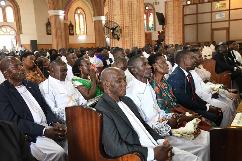 Priests to be with their parents. (Credit: Maria Wamala)