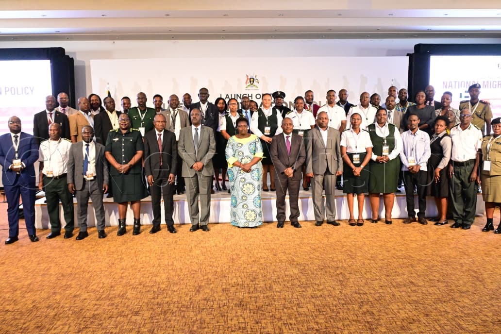 VP Alupo in a group photo with development partners.