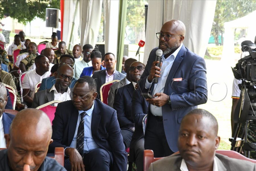 Vision Group CEO Don Wanyama remarks during the event.