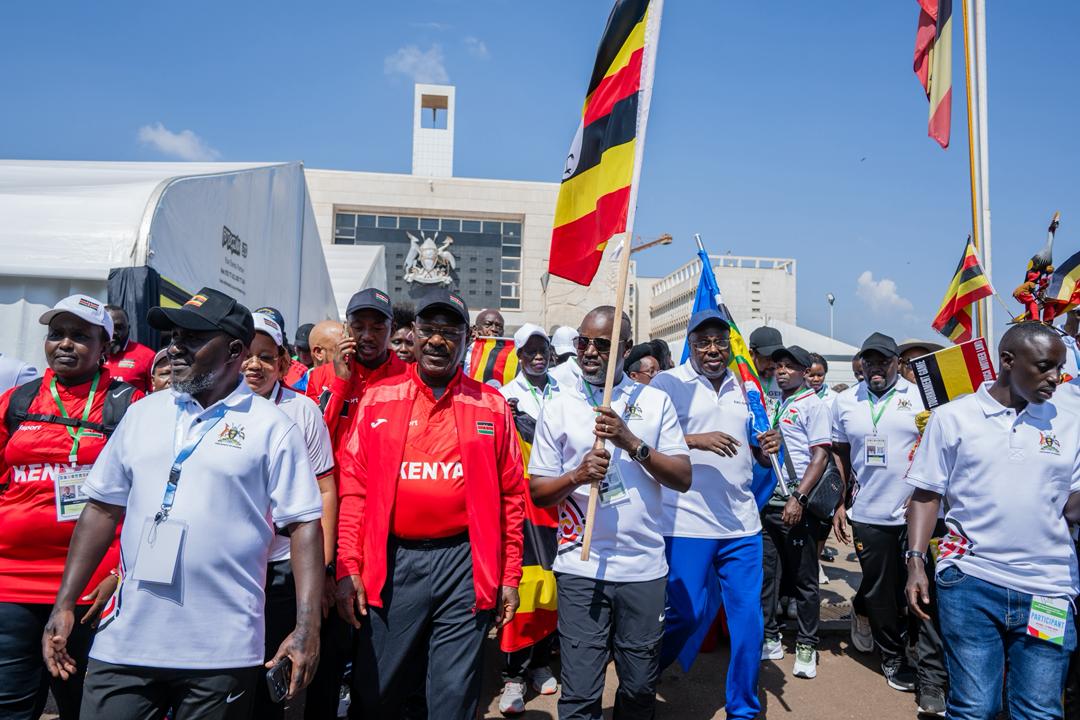 Deputy Speaker Thomas Tayebwa presided over a colourful ceremony, followed by a spirited march from Parliament to Kololo. (Courtesy photo)