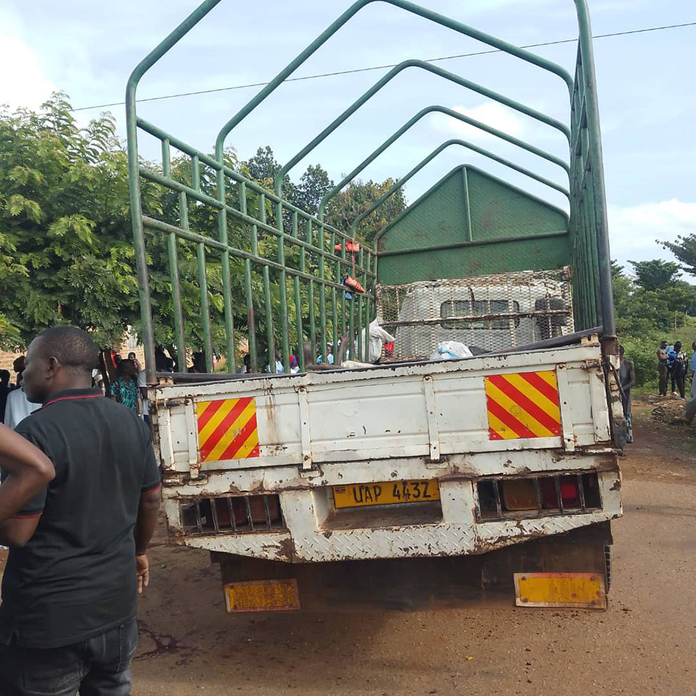 The truck (Pictured) is currently stationed at Budaka Police pending inspection. (Courtesy Photo)