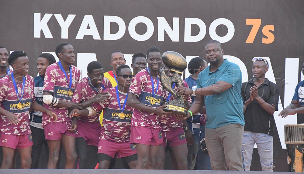 Rams, a Mulago Hospital-based side, celebrated their triumph after edging Platinum Heathens 12–10 in the men’s final on Sunday, capping an impressive unbeaten run on home soil. (Credit: Silvano Kibuuka)