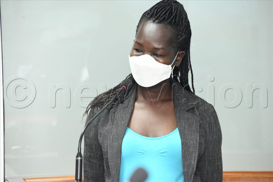 Jennifer Etiti Okaka, Human Resource Manager, UCAA, appearing in court.