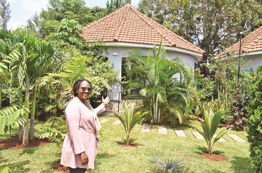 Turyahebwa established a cottage hotel from the proceeds of her farm.