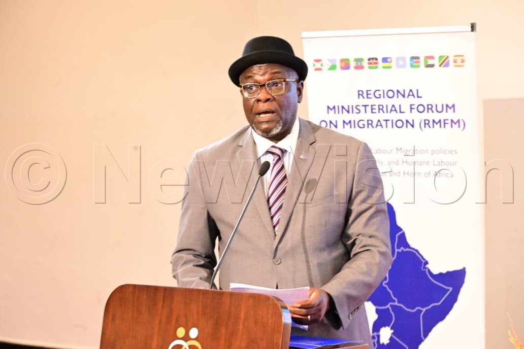 Sanusi Tejan Savage making his remarks.