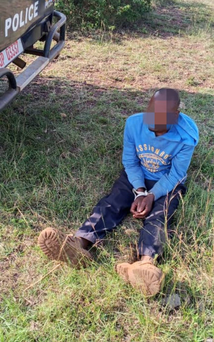 The arrested suspect linked to the murder of Gordon Karuhanga, a 48-year-old resident of Rugaara cell, Kagarama parish, Kagarama sub-county in Isingiro district. (Credit: Police)