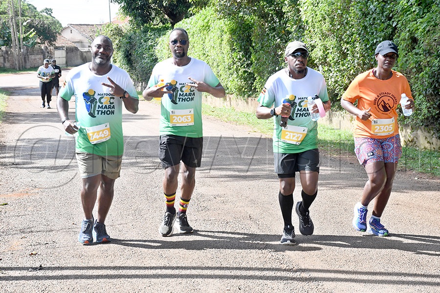 Some of the runners in action during the Matooke City to City Marathon in Entebbe October 9, 2026. Photo by Michael Nsubuga