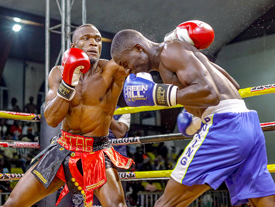 Cruiserweight Idris Mukiibi is determined to keep alive his uncle, the late Majid Musisi's legacy in Ugandan sport. Photo by Fred Kisekka