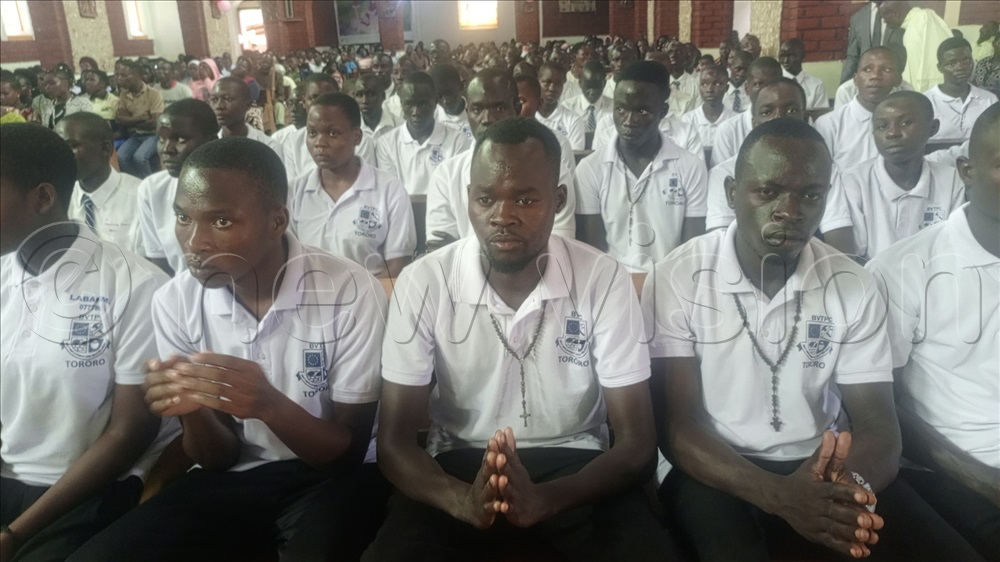 Some of the students who were confirmed. 