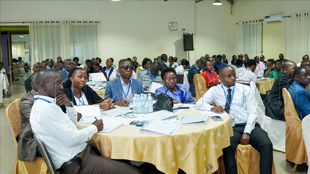 UNITE teachers in an induction training meeting for academic, administrative and support staff at Ridar Hotel Seeta in Mukono Municipality on Thursday