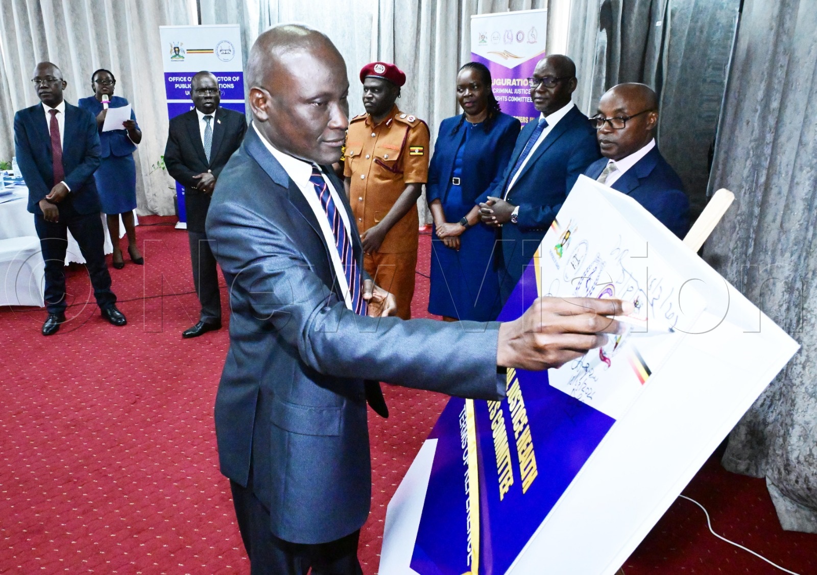 The head of Police Medical Health Services, Assistant Inspector General of Police (AIGP) Moses Byaruhanga. (Photo by Mpalanyi Ssentongo)