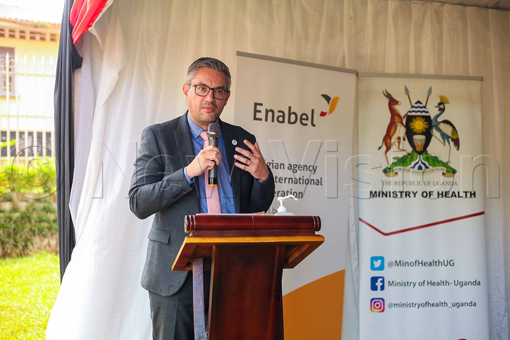 Enabel Country Director Nicolas Oebel said the programme is designed not only to train health workers but also to strengthen health systems through equipment supply and district supervision. (Credit: John Musezne)